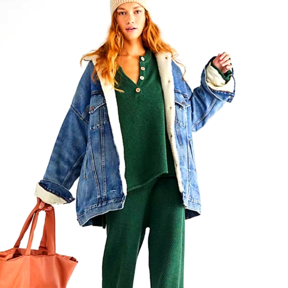 Free people hailee Sweater set green women Size  M